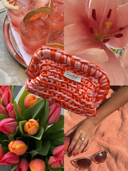The OG Clutch in Grapefruit